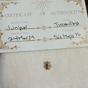 Junipurr Sir Hops Threadless End Yellow Gold